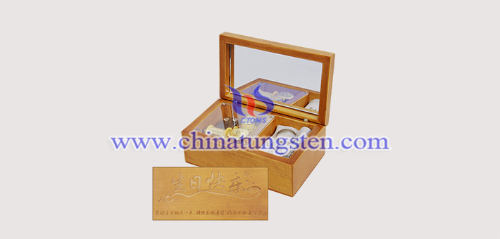 tungsten alloy fake gold jewelry box picture