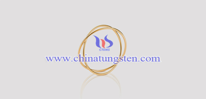 gold plated tungsten alloy cross ring picture
