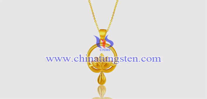 gold plated tungsten alloy pendant picture