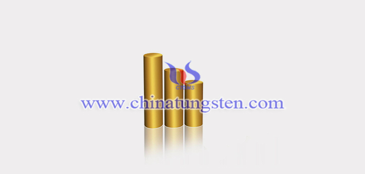gold plated tungsten alloy rod picture