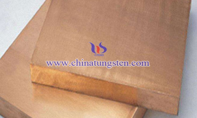 10×100×200mm Tungsten Copper Plate Picture