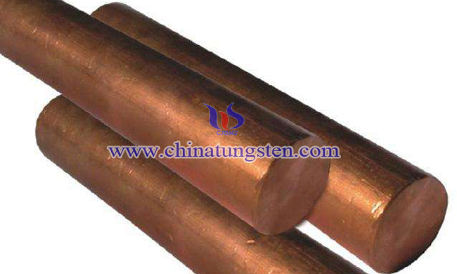 tungsten copper blank rod picture