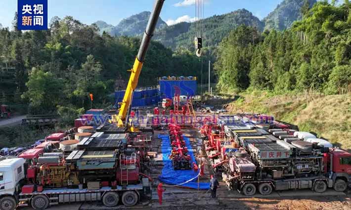 Images of mineral resource exploration sites in china