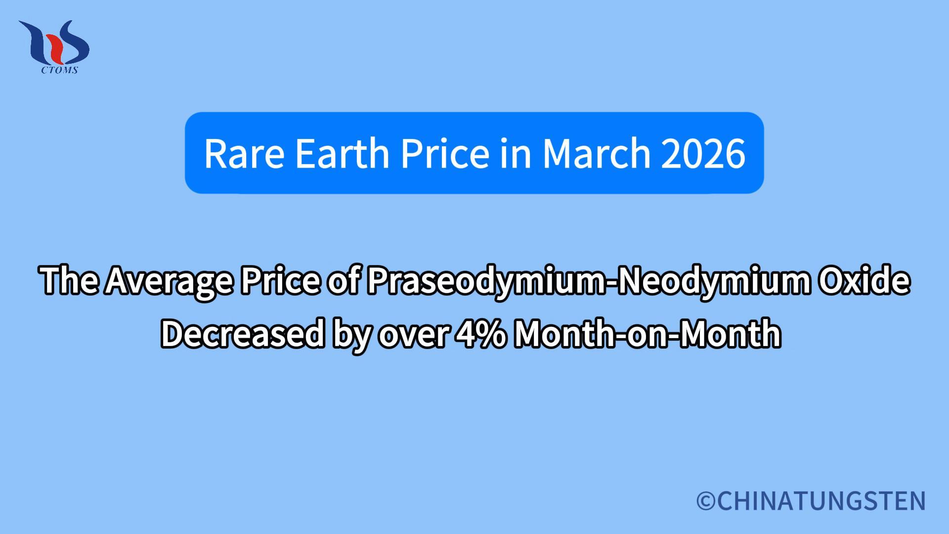 What was the rare earth market like in March 2026