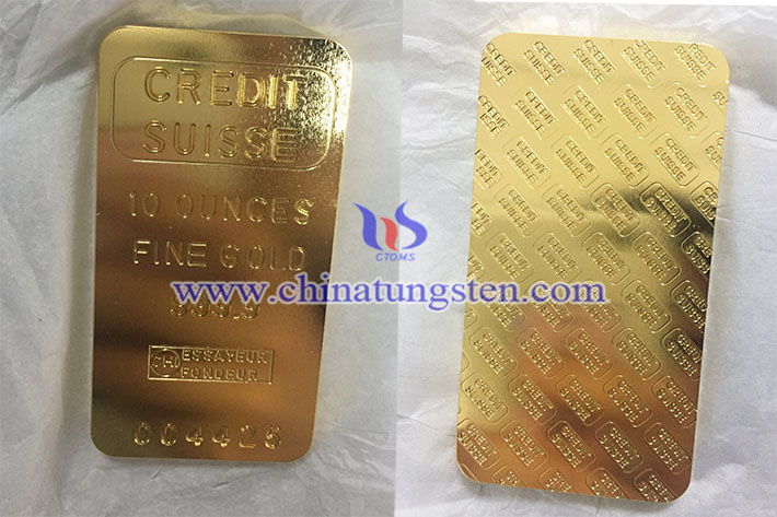 鎢鍍金塊圖片